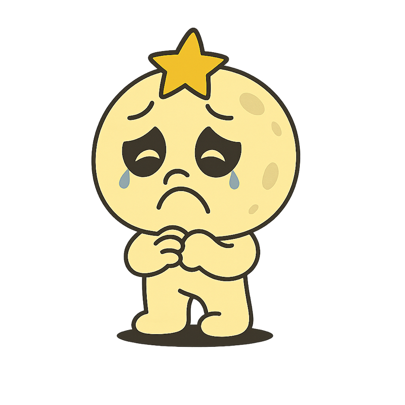 MOON character in a playful pose